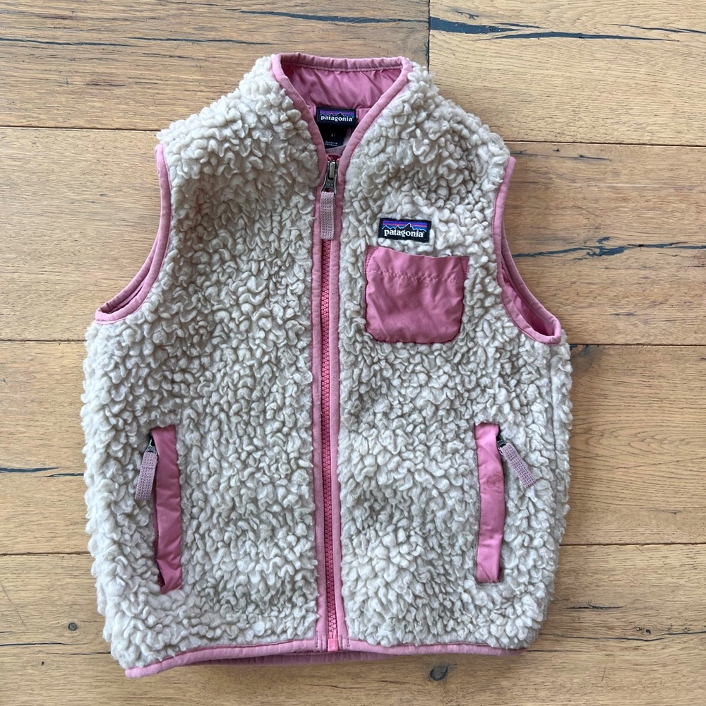 Patagonia girls vest size 4T